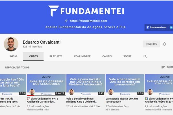 Eduardo Cavalcanti, do Fundamentei, analisou minha carteira ao vivo!