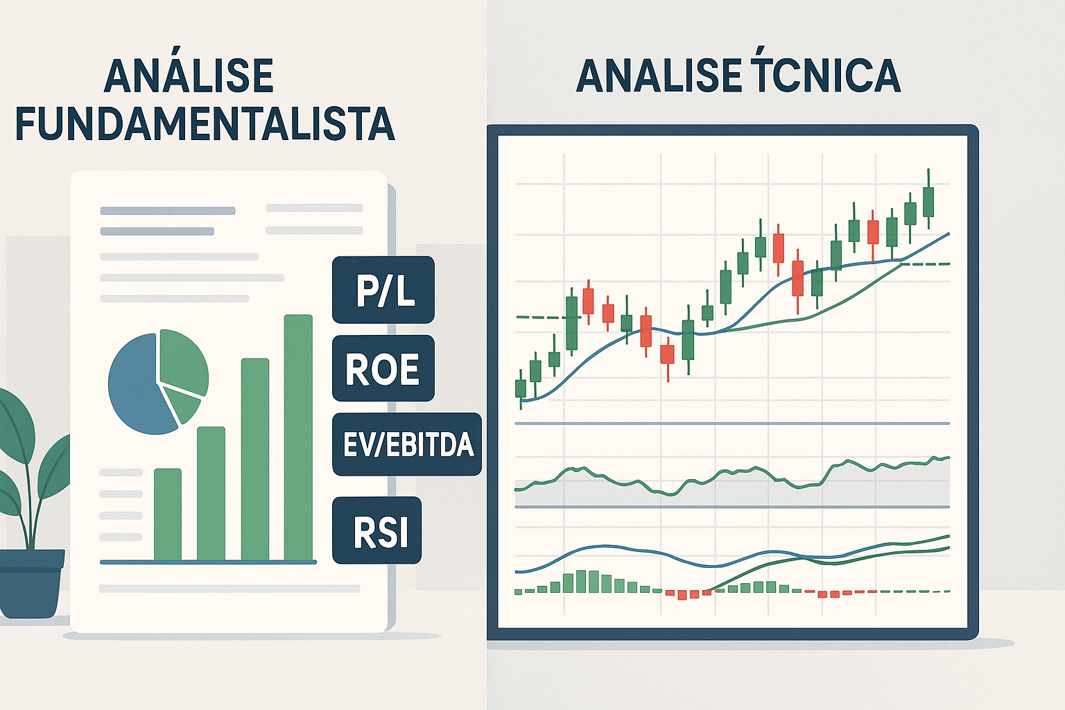 Análise Fundamentalista vs Técnica: Quando usar cada uma