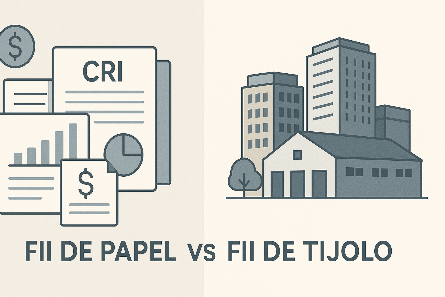 FII de papel ou de tijolo: qual é o melhor para renda?